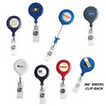 No Twist Round Retractable Badge Reel (Polydome)